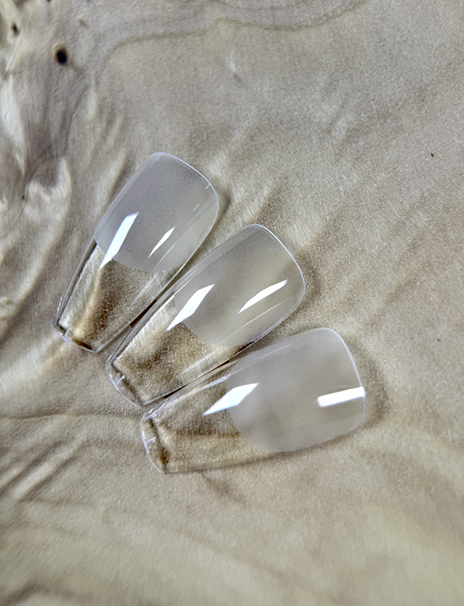 Kostka Gel Tips – Coffin Medium – Half Matt Kostka Gel Tips – Coffin Medium – Half Matt - Slika 1